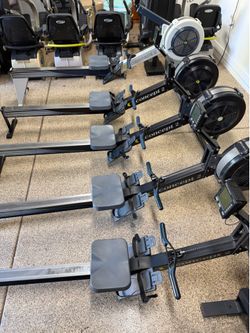 (3) Concept 2 Rowers With PM5 Monitor