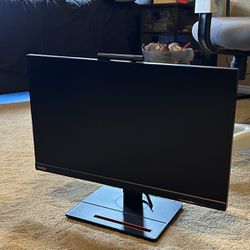 Thinkvision Monitor With Webcam, Rotating Base, Cable Management And Can Stand Vertical!