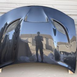 Brand New 2015 - 2023 Dodge Charger Carbon Creations Hellcat Look Hood - Part # 112615 (V)