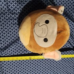 12" Squishmallow Mila The Elephant In Beaver Costume