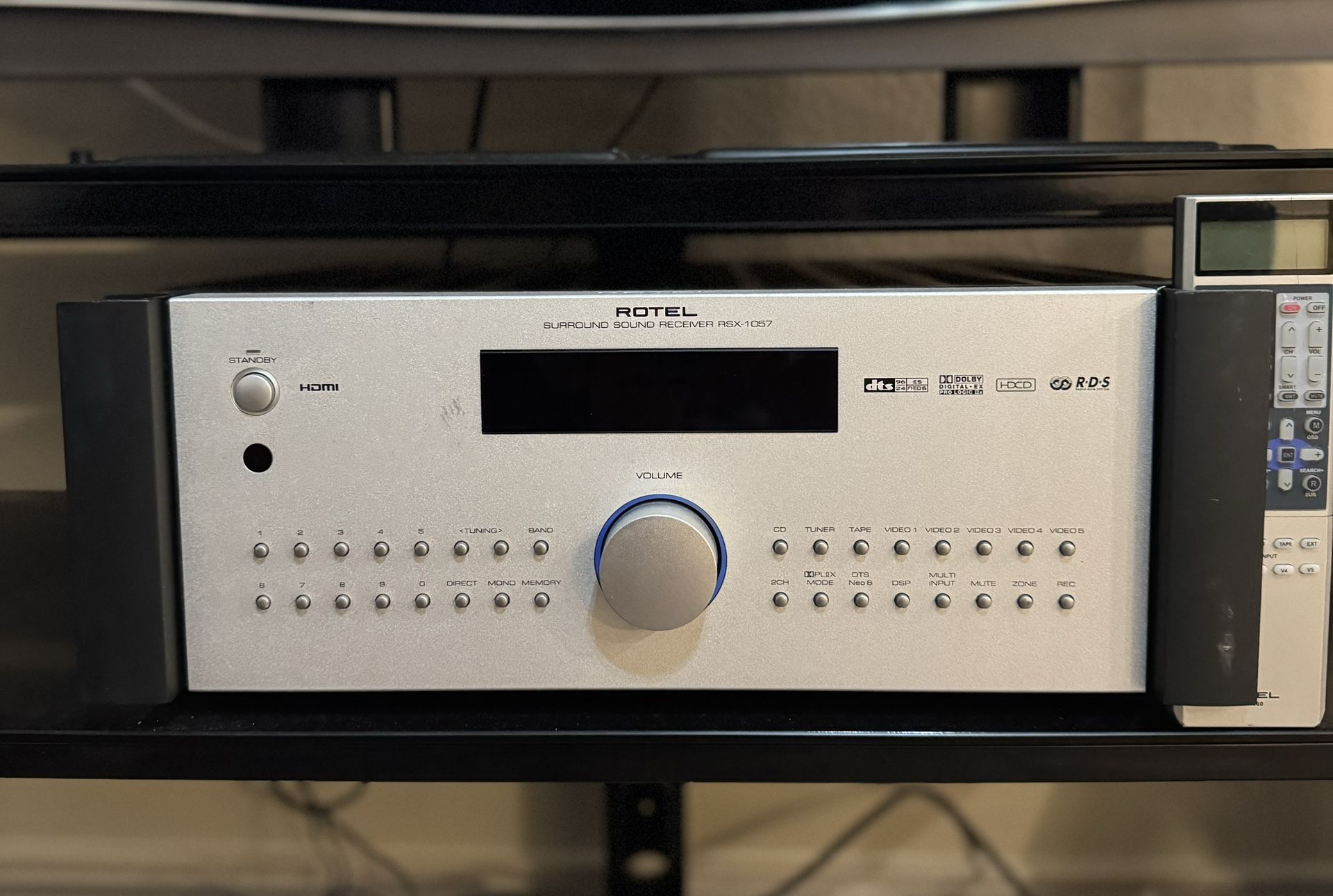 Rotel RSX-1057 5.1 Surround Sound Receiver - NO REMOTE