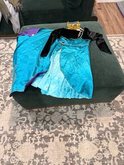 Frozen Anna Girls Costume Dress with Crown Size 4-6