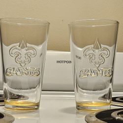 New Orleans Saints Drinking Glasses – Set / Collectible
