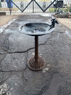 Metal Bird Bath