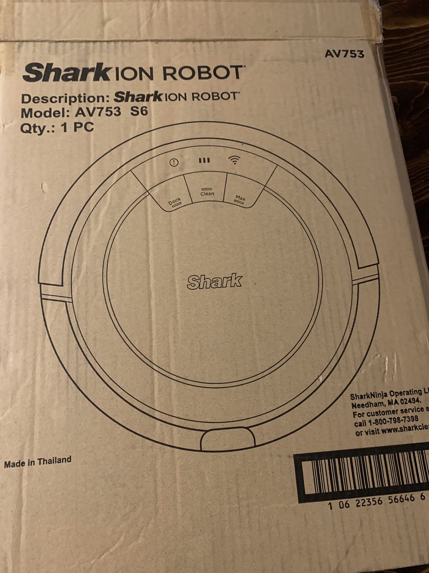 shark ion robot model AV753 s6