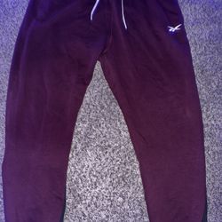 Burgundy Reebok Sweats - Large 