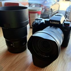 LUMIX s5II with 2 lenses