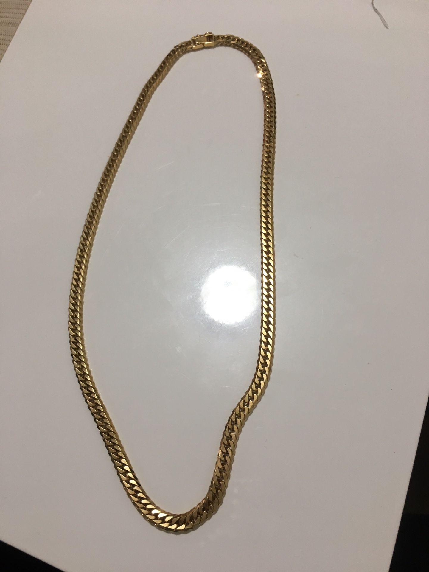 18k gold twisted rope chain