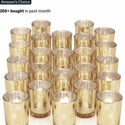 Gold Tea Light Candle Holders