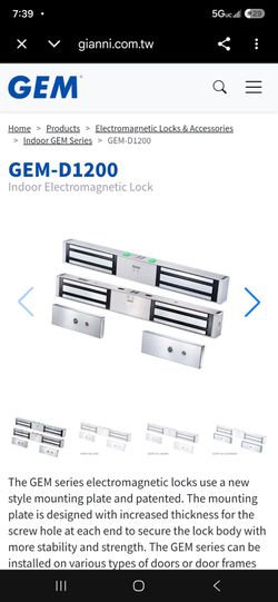Indoor electromagnetic locks