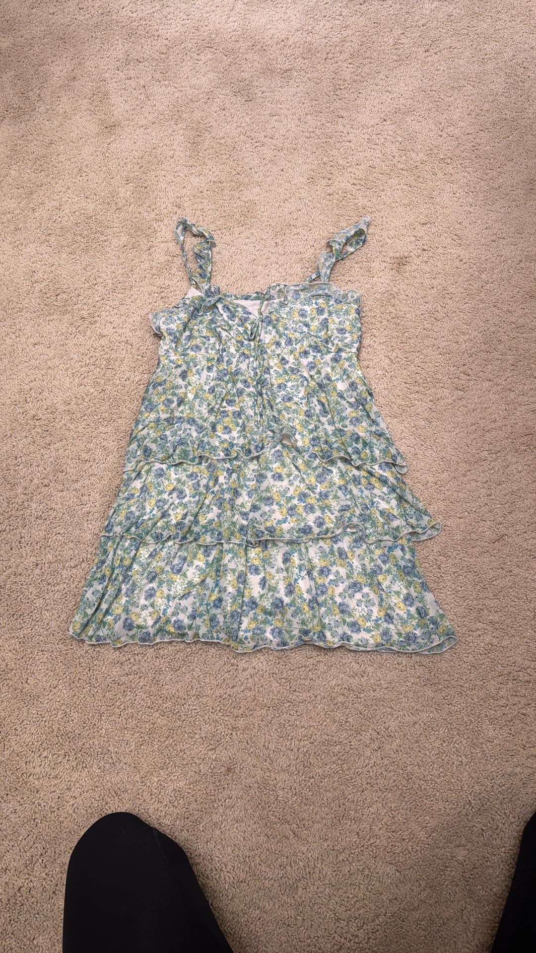 Floral Size Medium Chiffon Dress