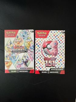 Prismatic evolutions booster bundle and 151 booster bundle