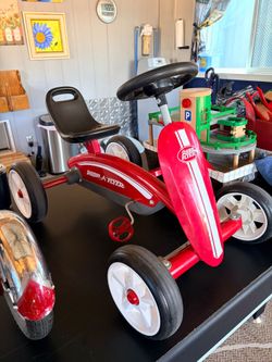 Radio Flyer kids pedal car.