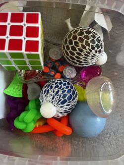 Box Of Sensory Toys