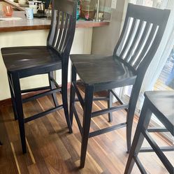 Wooden bar/counter stools