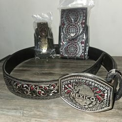 3 Productos,cinturon, Funda De Cell Y Funda De Navaja,por 20 Dolares