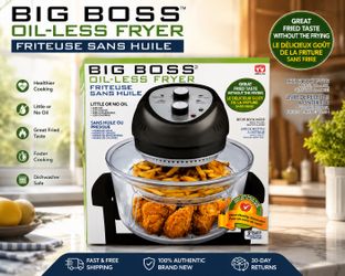 Big Boss Oil-Less Air Fryer 16 Qt Halogen Convection Oven – New in Box