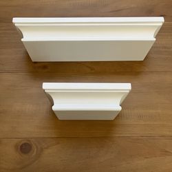 2 White Wall Shelf’s 
