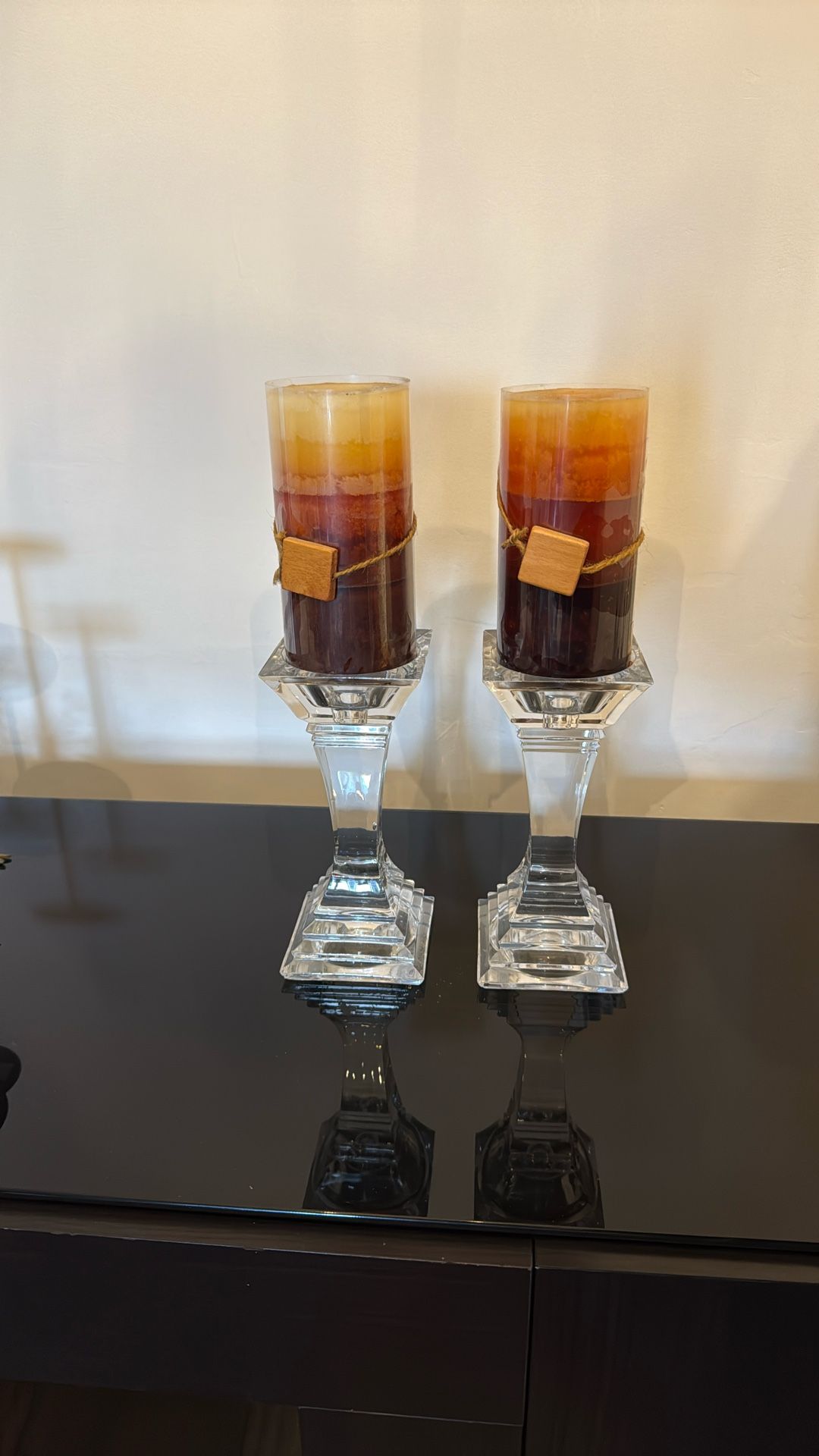 Glass Candle Holder