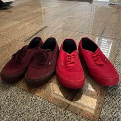 2 Pairs of Vans