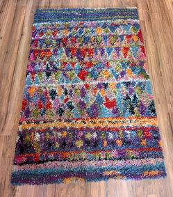Moroccan Shag Area Rug - 5' 3" x 7' 6"