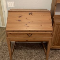 Solid Wood Secretary Desk