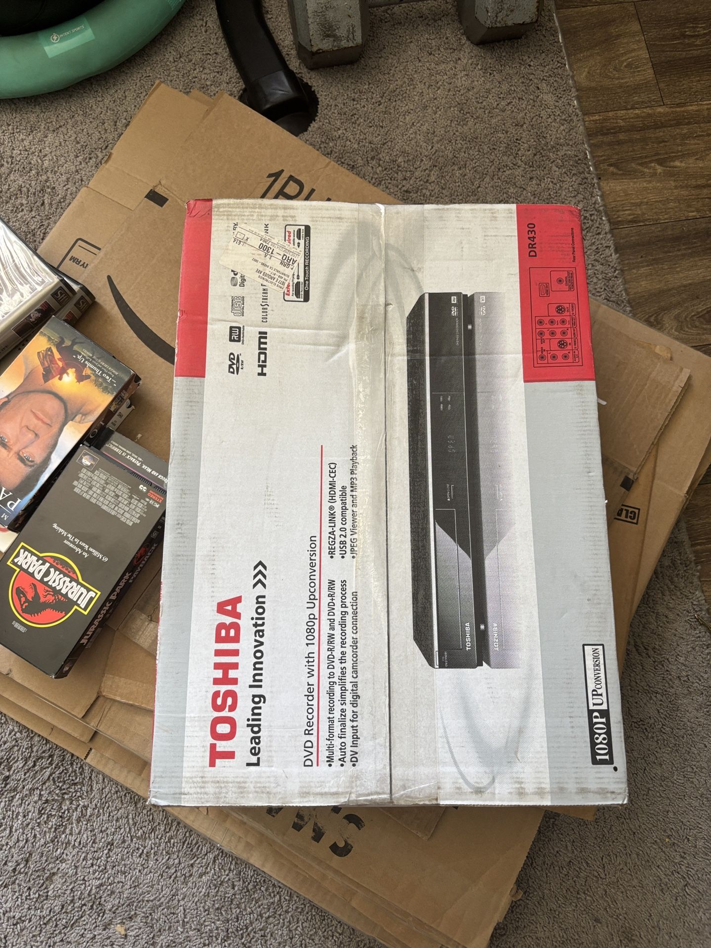 Toshiba DR430ku DVD Recorder Upconvert 1080p HD HDMI New SEALED NEVER OPENED!