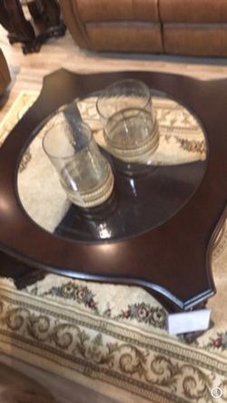 coffee table mahogany coaster brand used good condition