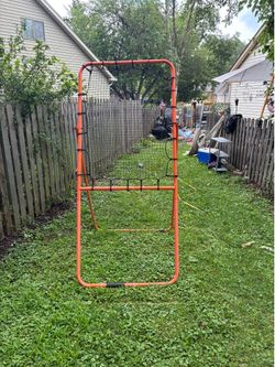Orange sports rebounder