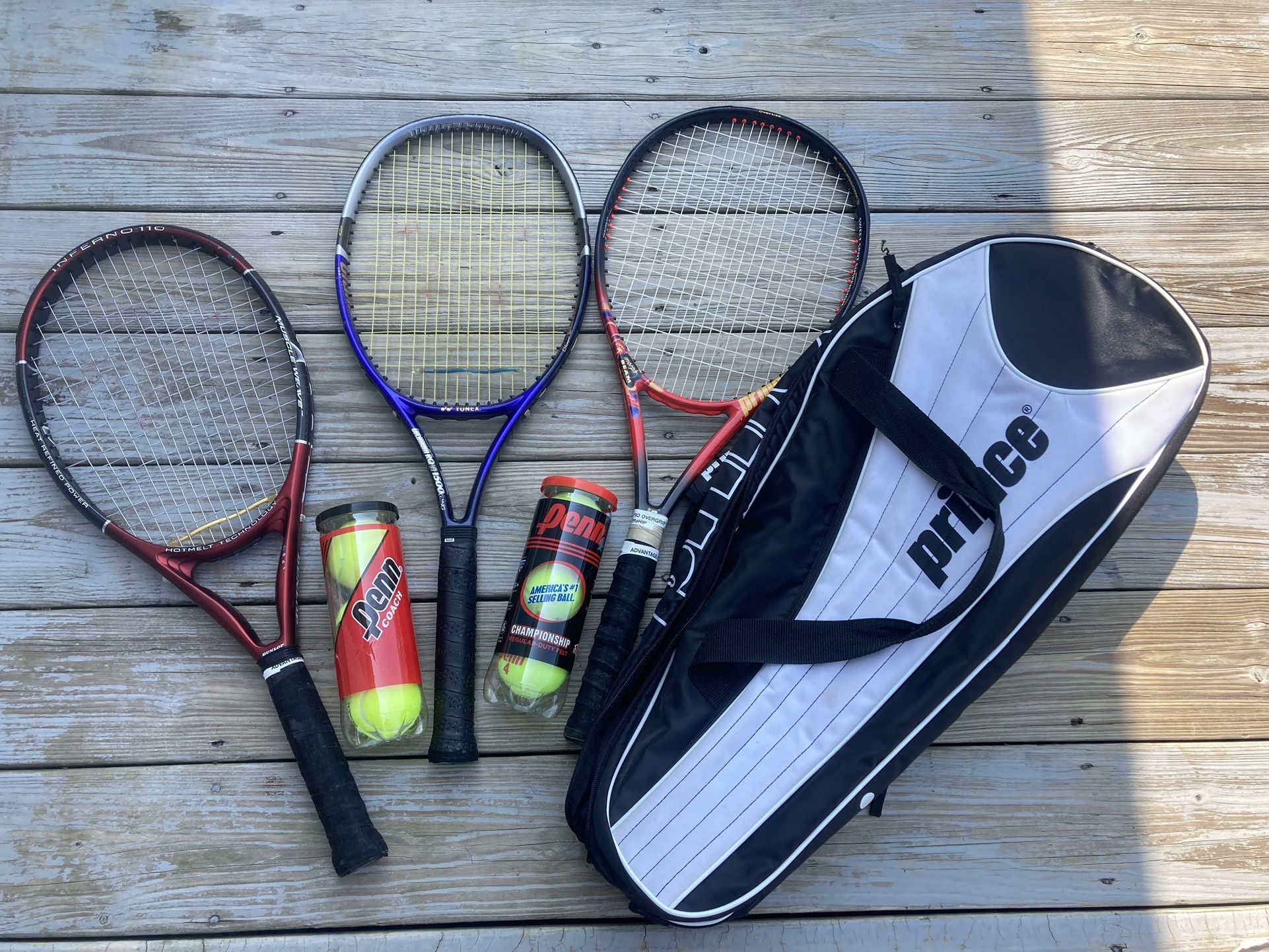 Several TENNIS Raquets…some W/cases