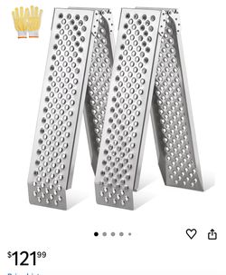 New / 2 Folding Loading Ramps / Aluminum/ 1500 Pound Weight Capacity