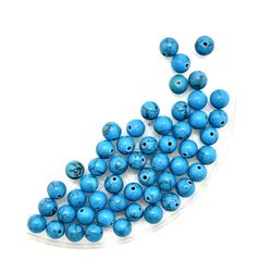Lot Of 50 Turquoise Howlite Beads