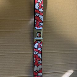 Pokemon Poke Ball Print Seat Belt Belt
