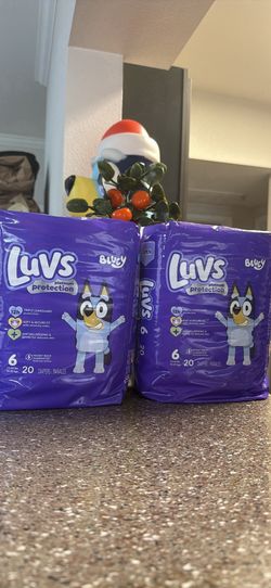 Luvs diapers size 6 - $6 each