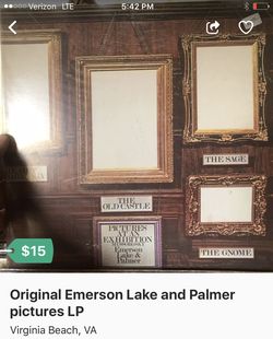 Emerson lake and Palmer original LP