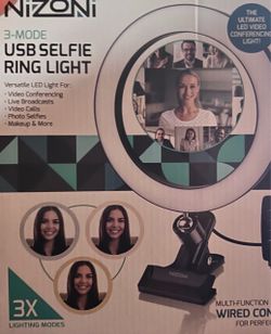 USB selfie ring