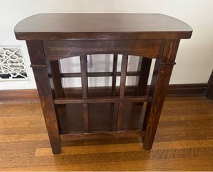 Wooden Chair side Table - 24x12x24