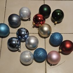 15 Couunt shatterproof multicolor Christmas tree ornaments # 2