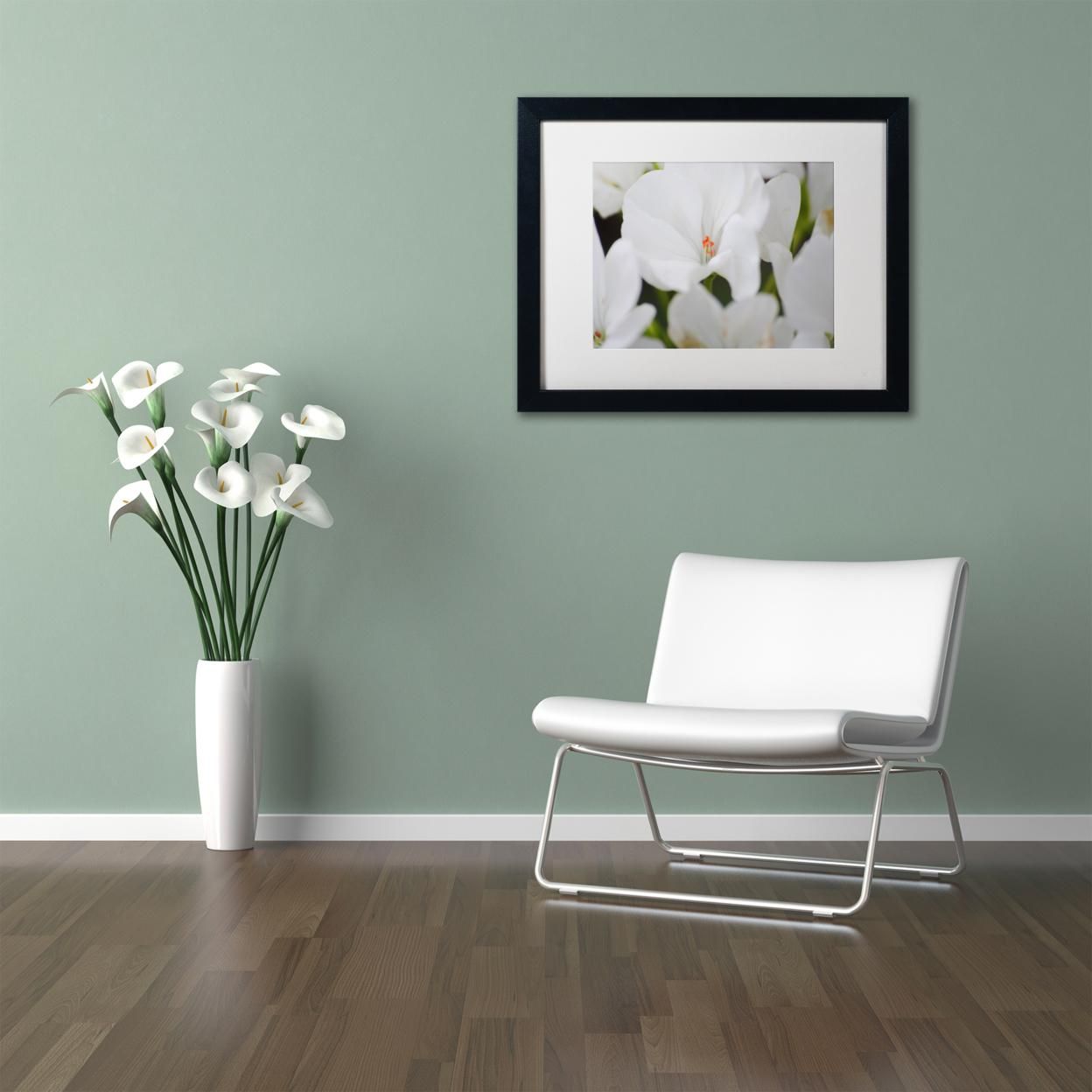 Monica Mize 'Clustered Jewel' Black Wooden Framed Art 18 x 22 Inches