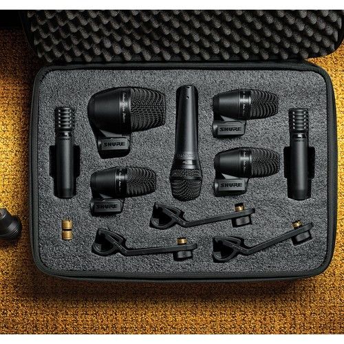 Shure PGADrumKit7 Alta 7-Piece Drum Mic Kit With Case