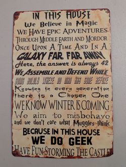 Tin Sign