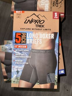 5 Pack Long Brief Boxers