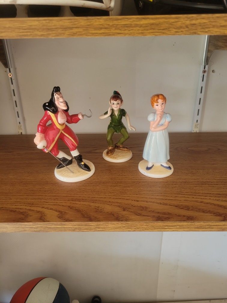 Disney's Peter Pan Glass Figurines