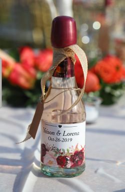 Mini champagne personalizado 187ML -Suvenire / recordatorio para boda/ wedding guest detail