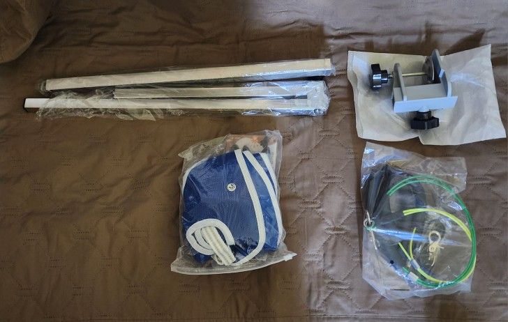 Foldable Dog Grooming Arm With Clamp And Dual No Sit Haunch Holder