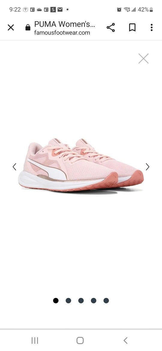 New!! PINK PUMA TWITCH RUNNING SHOE WOMEN SIZE 9