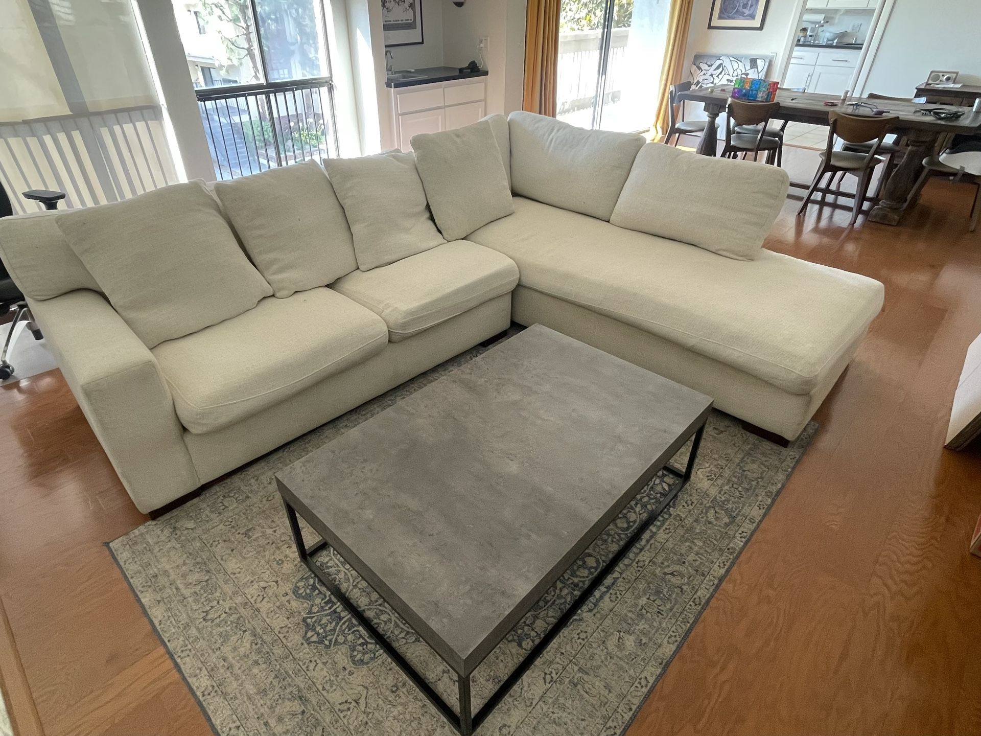 Z Gallerie Del Mar Sectional