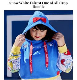 New Loungefly Fariest Of All Crop Sweater Top Hoddie Disney Snow White 2x Xxl Sueter De Mujer Nuevo 2x