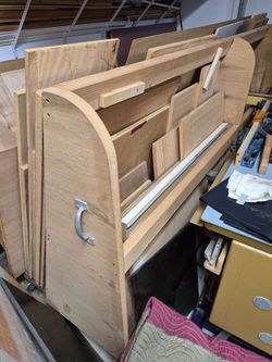 Wood and storage cart