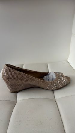 Lucita Gold bling heels